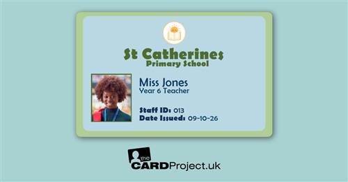 Primary School ID Card Soft Green